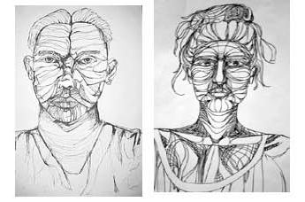 blind contour line drawing